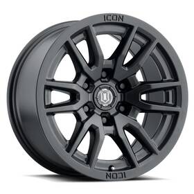 2417859057sb Icon For Vector 6 Satin Black 17x8.5 Wheel Fits Ford Ranger And Bronco