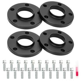 Buwad008s Ilonpa 4pcs 15mm Wheel Adapters 5x112mm 66.6mm Bore 14x1.5 Studs For Benz Audi A4-s8