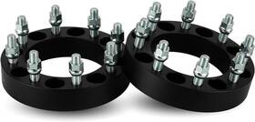 Buwsp018s Ilonpa 2pc 1.5 Inch 38.1mm 8x6.5 Wheel Spacers 14x1.5 Studs 8 Lugs 126.15mm Bore Universal