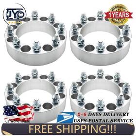 6.5-2-130-9 Jinyocom 8 6.5-2-130-9/16-18 4x 2 Inch 8x6.5 Wheel Spacers 9/16 Studs For Dodge Ram 2500 3500 Ford F250 Adapters