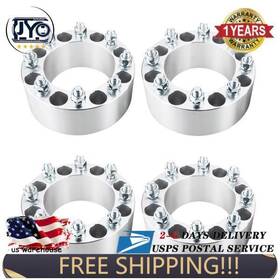 6.5-3-126-9 Jinyocom 8 6.5-3-126-9/16&quot 4x 3 Inch 75mm Thick 8x6.5 Wheel Spacers Adapters With 9/16 Studs For Dodge Ram 2500