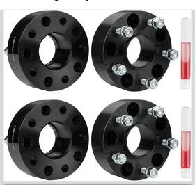 Ecp842266hk Kax 4 Pcs 2 Inch 5x5 Hubcentric Wheel Spacers 14x1.5 For Jeep Grand Cherokee Wrangler Jl