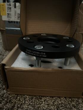 Ws120b-04 Kax 5x4.5 Wheel Spacers 15mm 5 Lug Hub With M12x1.25 Studs 56.1mm Bore 4pcs