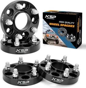 6028k Ksp Performance 5x4.5 1 Inch 4 Hubcentric Wheel Spacers 1/2 Stud For Ford Mustang Explorer Ranger