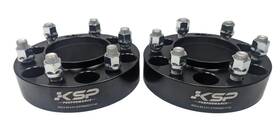 Ksp Performance 6x5.5-95.2-h1.5-forged-f131 Wheel Spacers Forged Black Aluminum