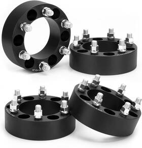 Wd592 Ksp 6x5.5 Wheel Spacers For Chevy Silverado Gmc Sierra 2 Inch -6x5.5-4pcs Black