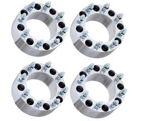 Kyx 8x170/14x1.5/125mm 4pcs 3 Inch 8 Lug Wheel Spacer Adapter 8x170mm Spacers Kits 14x1.5 Studs 125mm