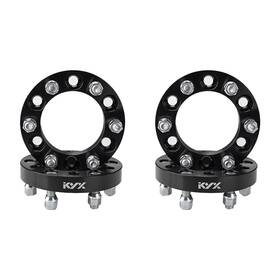 Kyx605car Kyx 4x 6x5.5 Wheel Spacers 1 Inch Thick 14x1.5 Studs For Chevy Silverado Sierra 1500