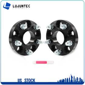 Ljt 5x4.5-1 25mm -m14x1.5-64.1mm 2 1 Inch Thick 5x4.5 5x114.3mm Wheel Spacers M14x1.5 64.1mm Centerbore Black