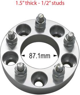 5550-5450c3 Lng 2 Wheel Adapter Spacers Converts 5x5.5 To 5x4.5 1.5 Inch Thick