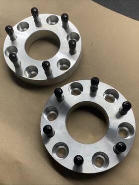 6550-6550b8-108 Lng 2 Inch Wheel Spacers 6x5.5 To 6 X 5.5 1.25 - Lug 6x139.7 14x1.5 Studs 108mm Hub