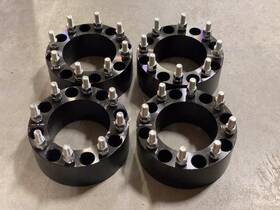 Lns Adapters 8x170 8 4pcs Used 2 Inch Black Wheel Spacers Fits Ford F250 F350 Excursion Superduty 1
