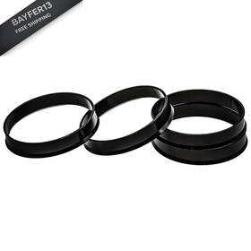 Lottnuour-hcr-bk4a-063 Lottnuour Hub Centric Rings 64.1mm Id To 67.1mm Od Black