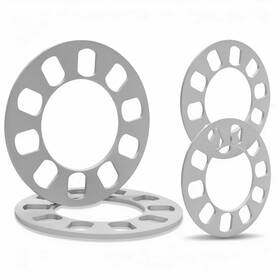 Lujiani B0dmf9tvc7 4 Pack Universal Wheel Spacers 1/5 Inch 5mm Die 5mm-pack Of Silver