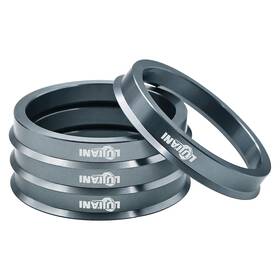 Lujiani B0dn193cnq 4 Pack Universal Car Hub Od 66.6mm To Id 57.1mm Gunmetal Gray
