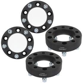 12339190 Luxfineparts 4x 1.5 Inch Wheel Spacers 5x5.5 Fits 2002-08 2009 2010 Dodge Ram 1500 9/16 X18 5 Lug