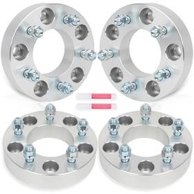 12339223 Luxfineparts 4 Pcs 14x2 1.5 Inch Wheel Adapters Fit For 2000-2003 Ford F-150 5 Lug 5x135 To 5x127