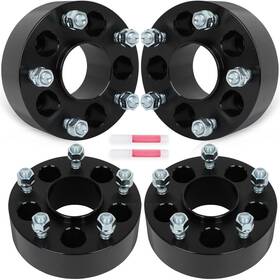 12359207 Luxfineparts 4pcs 2 Inch Hub Centric Wheel Adapters For Ford Mustang Ranger Explorer 5x4.5 To 5x5