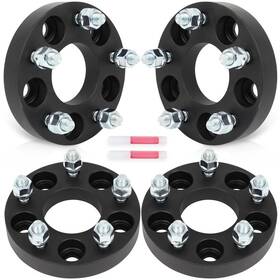 12359210 Luxfineparts 4 Pcs 12x1.5 Wheel Adapters 1 Inch 5x110 For Chevrolet Cobalt 2005-2010 To 5x114.3