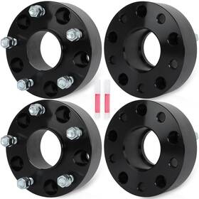 12359233 Luxfineparts 4x 2 Inch Hub Centric Wheel Spacers 9/16 Studs For 2002-2013 Dodge Ram 1500 5x5.5