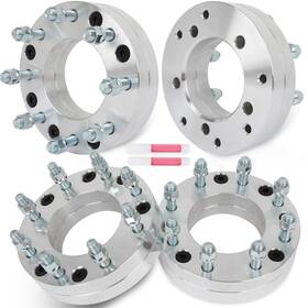 12359239 Luxfineparts 4 Pcs Wheel Adapters 2 Inch For Ram 1500 2012-2018 With 8 Lug Wheels 5x5.5 To 8x6.5
