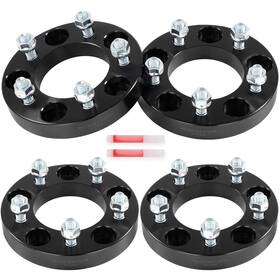 12368748 Luxfineparts 4x 5x127 Wheel Adapters 1 Inch For 2009-2020 Dodge Grand Caravan Journey To 5x120.65