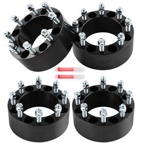 12368754 Luxfineparts 4pcs 3 Inch Wheel Spacers 8x6.5 For 1995-2010 2011 Dodge Ram 2500 3500 9/16 X18