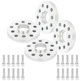 12368800 Luxfineparts 4 Pcs 14x1.5 17mm Hub Centric Wheel Spacers For Volkswagen Audi 5x100 Or 5x112