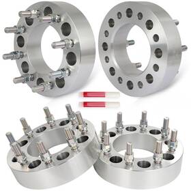 12368822 Luxfineparts 4 Pcs 14x1.5 2 Inch Wheel Spacers 8x6.5 For Chevrolet Silverado 2500 Hd C2500 K2500