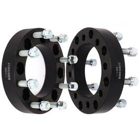 12375840 Luxfineparts 2pcs 8x6.5 1.5 Inch Wheel Adapters For 2001-2010 Gmc Sierra 2500 Hd 3500 To 8x180