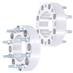 12392418 Luxfineparts 2pcs 14x1.5 2 Inch Wheel Spacers For 2011-2023 Chevy Silverado 2500 Hd 3500 8x180