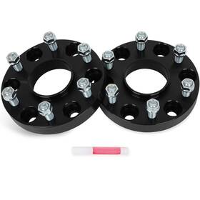 12402506 Luxfineparts 2x 6x5.5 1 Inch Hub Centric Wheel Spacers For Chevy Silverado Sierra 1500 1999-2023