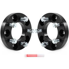 12407542 Luxfineparts 2pcs 5x127 1 Inch Wheel Adapters For 1999-2010 Jeep Grand Cherokee Wj Wk To 5x14.3