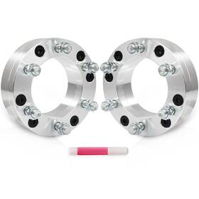 12407569 Luxfineparts 2pcs 2 Inch 5x5.5 Wheel Spacers 108mm 14x1.5 Studs Fit For Ram 1500 2012-2018 32mm