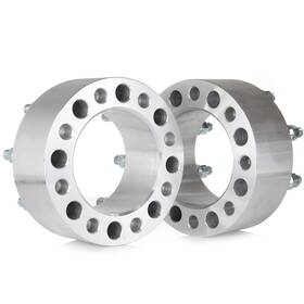 12407619 Luxfineparts 2pcs 14x1.5 3 Inch Wheel Spacers 8x6.5 For Ram 2500 3500 Chevy Gmc 8 Lug 2012-2022