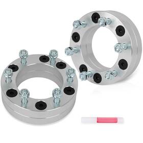 12432498 Luxfineparts 2x 5x5.5 To 6x5.5 2 Inch Wheel Adapters For Dodge Ram 1500 1994-2001 5 Lug 6