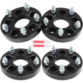 12432558 Luxfineparts 4 Pcs 12x1.5 1 Inch Wheel Adapters 25mm 5x110 For 2006-2009 Pontiac Solstice To 5x12