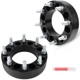 12967743 Luxfineparts 2x 8x6.5 Conversion Wheel Adapters To 8x180 2 Inch For Silverado Sierra 2500 Hd
