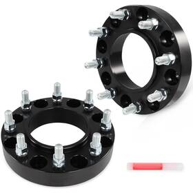 12967749 Luxfineparts 2x Front Hubcentric Wheel Spacers 8x180 1.5 Inch For Silverado Sierra 2500 3500 Hd