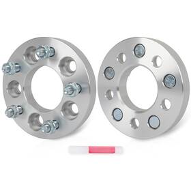 13361614 Luxfineparts 2 Pcs 5x4.5 1 Inch Conversion Wheel Adapters For 2004-2021 Mazda 3 To 5x4.75