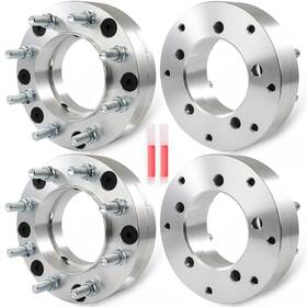 13361658 Luxfineparts 4pc 5x5.5 2 Inch Hubcentric Wheel Adapters To 8x170 For Ram 1500 5 Lug F250 8