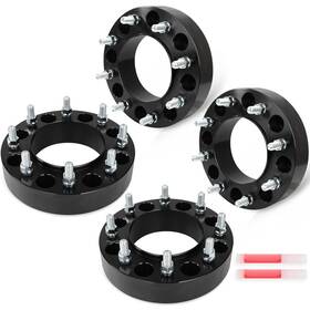 13361668 Luxfineparts 4 Pcs 8x200 2 Inch Hub Centric Wheel Spacers For 05-2025 Ford F-350 Super Duty