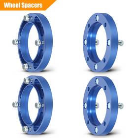 9930736 Mirozo 4x 1 Inch 4x156 To 3/8 X24 For Kawasaki Polaris Yamaha Blue Wheel Spacers