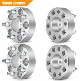 9931360 Mirozo 4x 1.5 Inch 5x4.5 12x1.5 Wheel Spacers Studs For Honda Accord Civic Acura Ilx