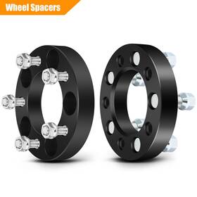 9932546 Mirozo 2 Pcs 1 Inch 5x4.5 12x1.5 Studs For Honda Civic Accord Toyota Tacoma Wheel Spacers