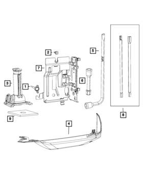 68086359aa Mopar Genuine Wheel Lug Wrench 68086359aa Mopar Genuine Wheel Lug Wrench