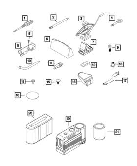 68100916aa Mopar Genuine Wheel Lug Nut Socket Adapter