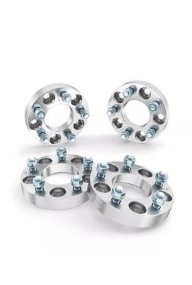Pe-4x-25mm-5114.3-73 Ocpty 4 1 Inch 25mm Wheel Spacers 5x114.3 12x1.5 Studs / Nuts For Honda And Acura