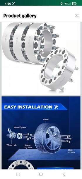 C92291263s Orion Motor Tech 4pc 2 Inch Hubcentric 8x6.5 To Wheel Spacers 9/16 X18 For Dodge Ram 2500 3500