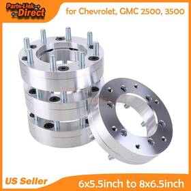 11172022 Parts-link-direct 4pcs 2 Inch 6x5.5 To 8x6.5 Wheel Adapters 14x1.5 For Chevrolet Silverado 1500 Tahoe